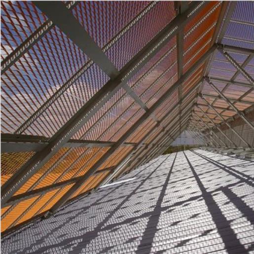 Solskjermer - utvidet netting av aluminium