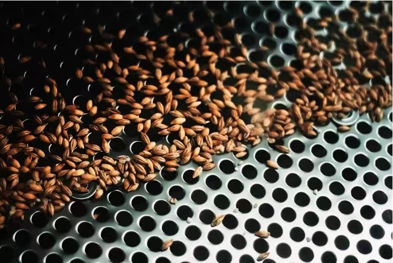 perforated metal used in cereal processing, pre-cleaning