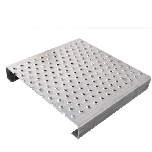 Traction tread safety grating