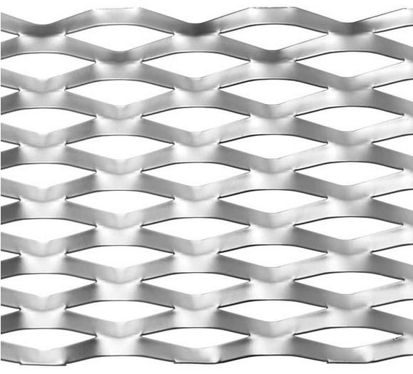 Placa de metal expandido decorativa de aluminio para uso arquitectónico