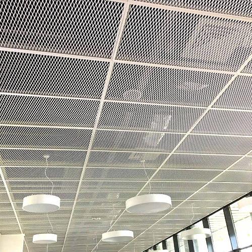 aluminum expanded mesh ceiling-installation photos